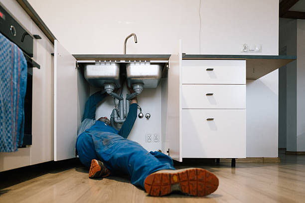 Professional Pipe Repair technician working in Roberts, WI
